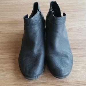 Lucky Brand suade leather booties, black, size 8.5